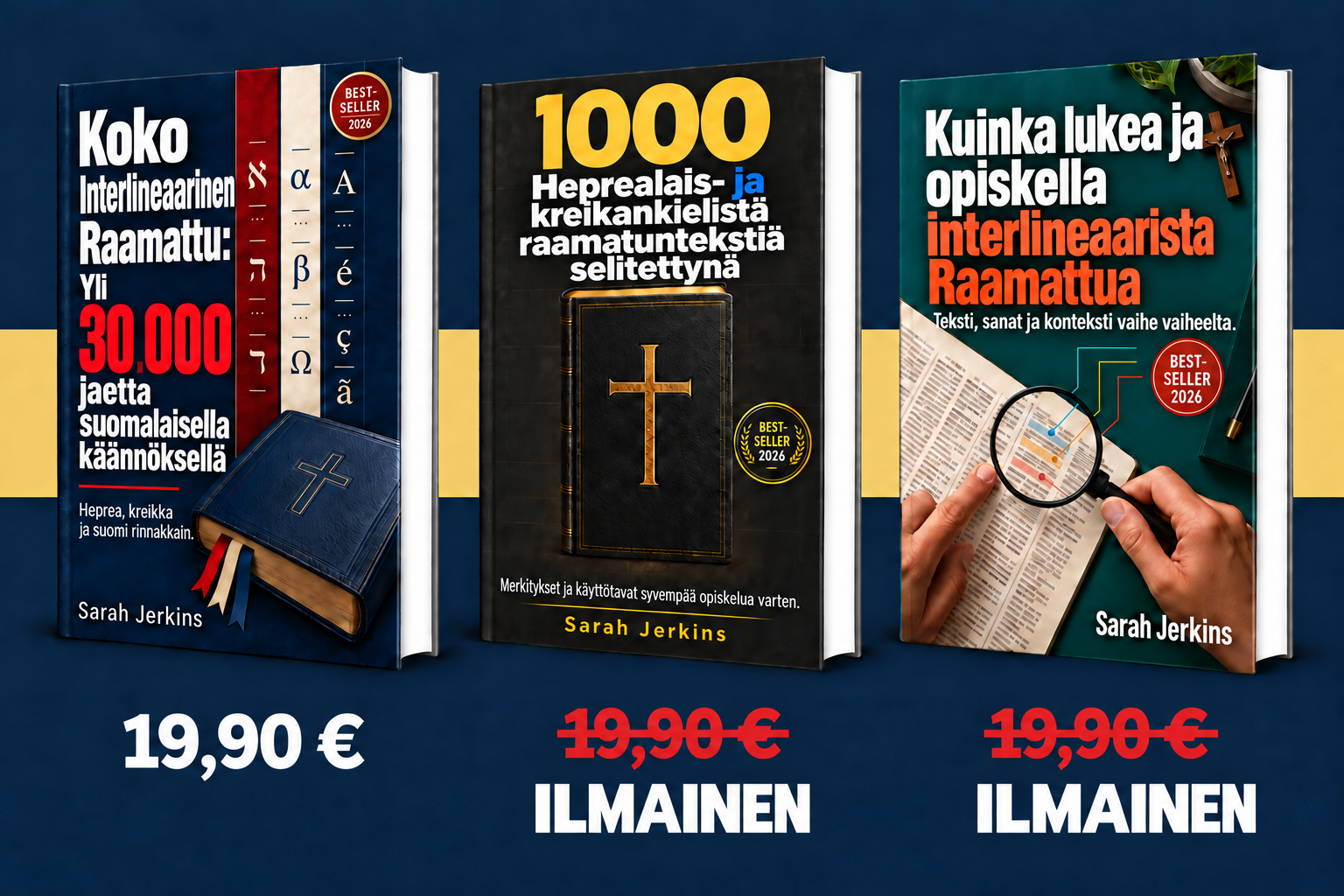 Täydellinen interlineaarinen Raamattu: yli 30 000 jaetta + 1000 heprean ja kreikkalaisen Raamatun tekstiä selitetty + Kuinka lukea ja tutkia interlineaarista Raamattua