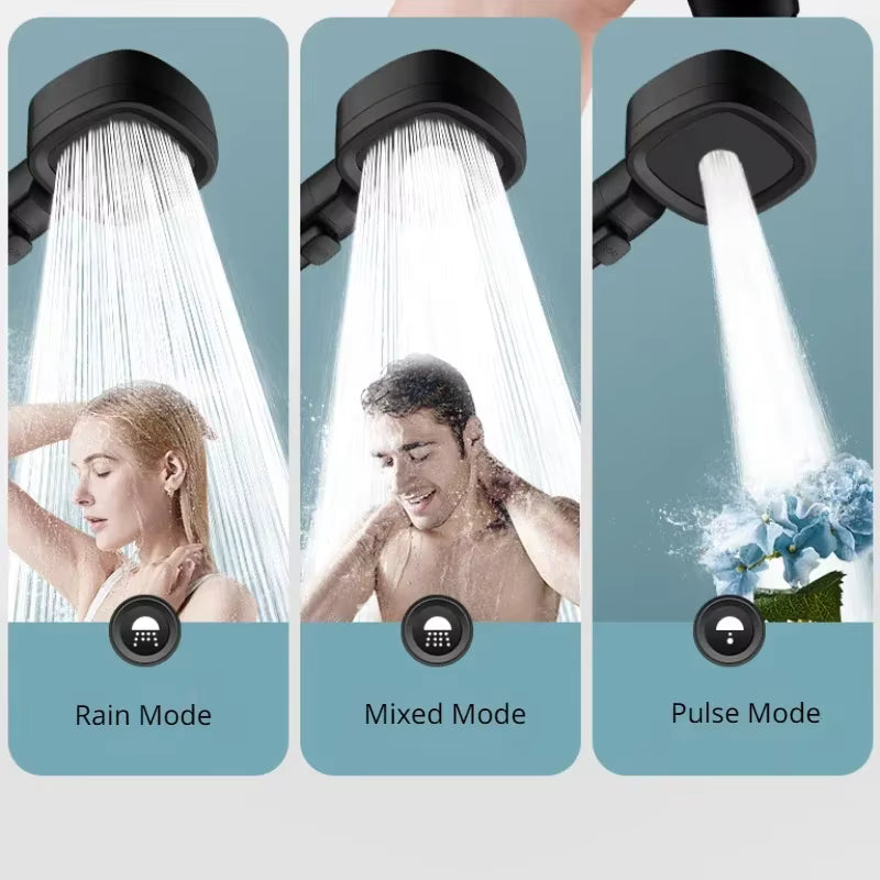 3-Mode High-Pressure Shower Head