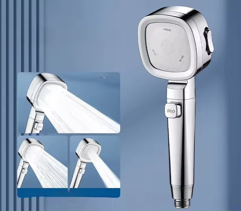 3-Mode High-Pressure Shower Head