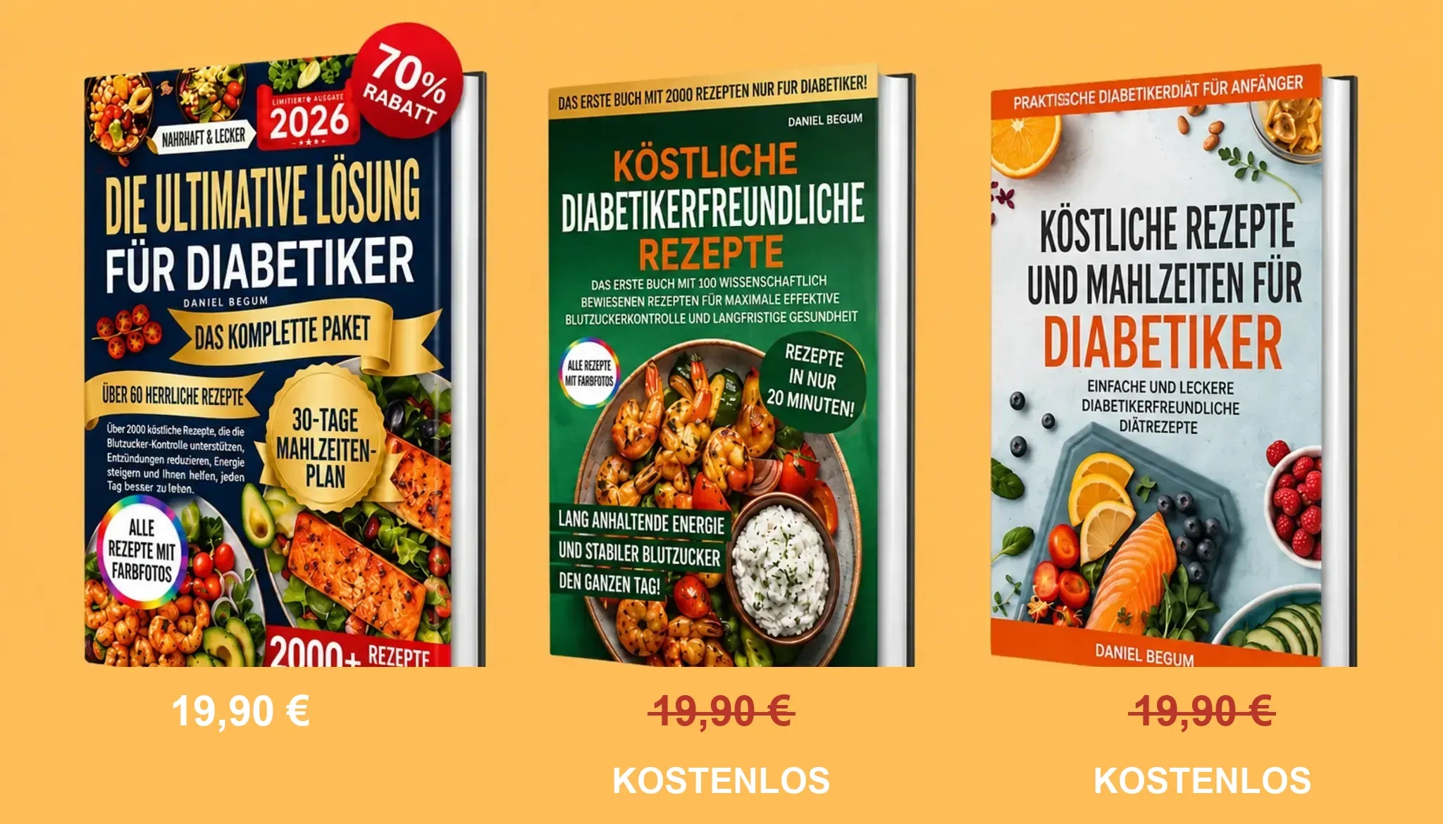 3-Bücher-Paket – Diabetiker-Diät